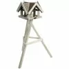 DOBAR Vogelhausständer, Für Wildvögel, Kiefernholz, Weiß -Günstiges Tierbedarf Geschäft unnamed file 5701
