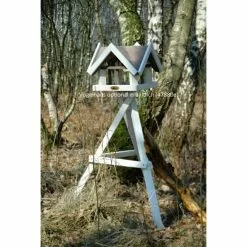 DOBAR Vogelhausständer, Für Wildvögel, Kiefernholz, Weiß -Günstiges Tierbedarf Geschäft unnamed file 5704