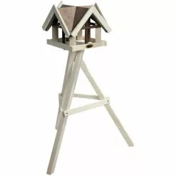 DOBAR Vogelhausständer, Für Wildvögel, Kiefernholz, Weiß -Günstiges Tierbedarf Geschäft unnamed file 5705