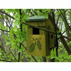 DOBAR Nistkasten, Für Wildvögel, Kiefernholz, Grün -Günstiges Tierbedarf Geschäft unnamed file 5713