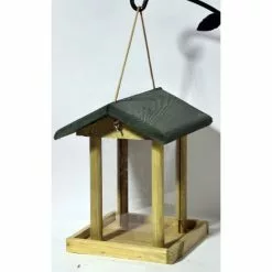 DOBAR Vogelfutterhaus, Für Vögel, Kiefernholz/Kunststoff, Natur/grün -Günstiges Tierbedarf Geschäft unnamed file 5719