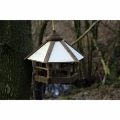 DOBAR Vogelfutterhaus, Für Wildvögel, Kiefernholz/Kunststoff, Braun -Günstiges Tierbedarf Geschäft unnamed file 5727