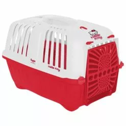 Transportbox, BxHxT: 32 X 47 X 31 Cm, Weiß/rot -Günstiges Tierbedarf Geschäft unnamed file 5743