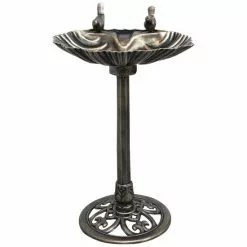 Vogeltränke, Kunststoff, Bronzefarben