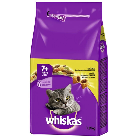WHISKAS Katzentrockenfutter »7+ Jahre«, 6 Beutel à 1900 G 3 WHISKAS Katzentrockenfutter »7+ Jahre«, 6 Beutel à 1900 G