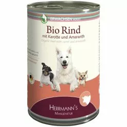 HERMANNS MANUFAKTUR Hunde Nassfutter, 12 Dosen à 400 G