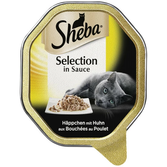 SHEBA Katzen Nassfutter »Selection In Sauce«, 22 Schalen à 85 G 3 SHEBA Katzen Nassfutter »Selection In Sauce«, 22 Schalen à 85 G
