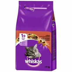 WHISKAS Katzentrockenfutter »1+ Jahre«, 6 Beutel à 1900 G