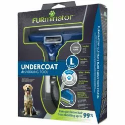 FURMINATOR Bürste »deShedding TOOL«, L Langhaar, Für Große Hunde Von 23 Bis 41 Kg, Blau
