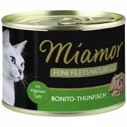 MIAMOR Katzen Nassfutter »Feine Filets Naturelle«, 12 Dosen à 156 G