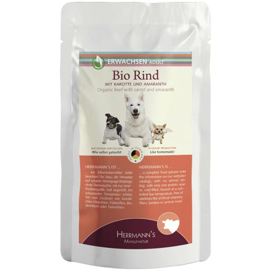 HERMANNS MANUFAKTUR Hunde Nassfutter, 15 Beutel à 150 G 3 HERMANNS MANUFAKTUR Hunde Nassfutter, 15 Beutel à 150 G