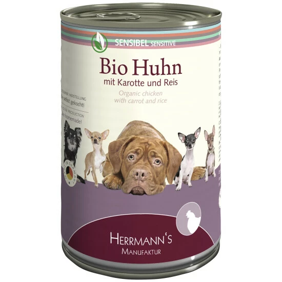 HERMANNS MANUFAKTUR Hunde Nassfutter »Sensible«, 12 Dosen à 400 G 3 HERMANNS MANUFAKTUR Hunde Nassfutter »Sensible«, 12 Dosen à 400 G