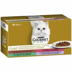 Katzen Nassfutter »Gourmet Zarte Häppchen«, 12 Stück à 4080 G