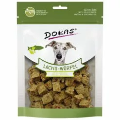 DOKAS Hundesnack »Lachs-Würfel«, Lachs, 150 G