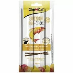 GIMCAT Katzensnack »Duo-Sticks«, Lachs/Mango, 15 G