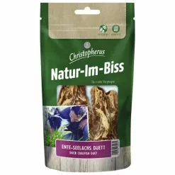 CHRISTOPHERUS Hundesnack »Natur-Im-Biss«, Ente/Seelachs, 70 G