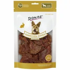 DOKAS Hundesnack »Kaninchen-Rippen«, Kaninchen, 100 G