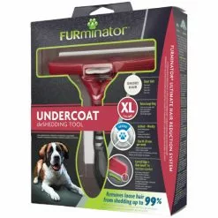 FURMINATOR Bürste »deShedding TOOL«, XL Kurzhaar, Für Sehr Große Hunde über 41 Kg, Rot