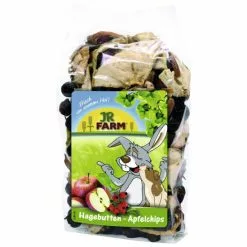 JR FARM Nagersnack »Hagebutten-Apfelchips«, 125 G