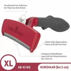 FURMINATOR Bürste »deShedding TOOL«, XL Kurzhaar, Für Sehr Große Hunde über 41 Kg, Rot -Günstiges Tierbedarf Geschäft unnamed file 606