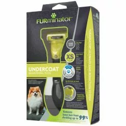 FURMINATOR Bürste »deShedding TOOL«, XS Langhaar, Für Sehr Kleine Hunde Bis Zu 4,5 Kg, Gelb