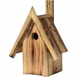 DOBAR Geflammter Nistkasten Mit Spitzdach
