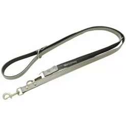 HEIM Hundeleine, Modern Art, 220cm, Leder, Grau