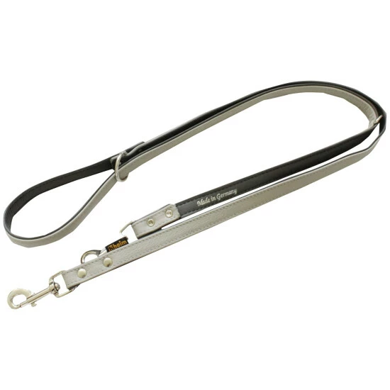 HEIM Hundeleine, Modern Art, 220cm, Leder, Grau 4 HEIM Hundeleine, Modern Art, 220cm, Leder, Grau – Bild 2