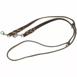 HEIM Hundeleine, 2,0/ 200cm, Leder, Natur | Braun