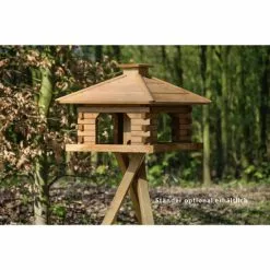 DOBAR Rustikales Vogelhaus Mit Holzdach -Günstiges Tierbedarf Geschäft unnamed file 6211