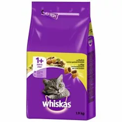 WHISKAS Katzentrockenfutter »1+ Jahre«, 6 Beutel à 1900 G