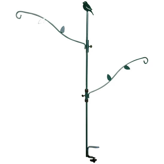 DOBAR Vogelhausständer »Metall-Balkon-Futterständer«, Metall, Grün/dunkelgrün, Zum Aufstellen 3 DOBAR Vogelhausständer »Metall-Balkon-Futterständer«, Metall, Grün/dunkelgrün, Zum Aufstellen