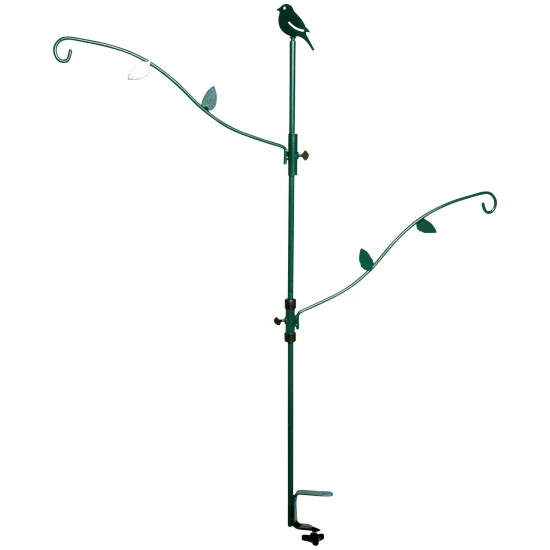 DOBAR Vogelhausständer »Metall-Balkon-Futterständer«, Metall, Grün/dunkelgrün, Zum Aufstellen 4 DOBAR Vogelhausständer »Metall-Balkon-Futterständer«, Metall, Grün/dunkelgrün, Zum Aufstellen – Bild 2