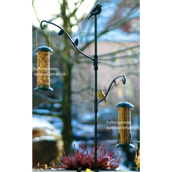 DOBAR Vogelhausständer »Metall-Balkon-Futterständer«, Metall, Grün/dunkelgrün, Zum Aufstellen 5 DOBAR Vogelhausständer »Metall-Balkon-Futterständer«, Metall, Grün/dunkelgrün, Zum Aufstellen – Bild 3