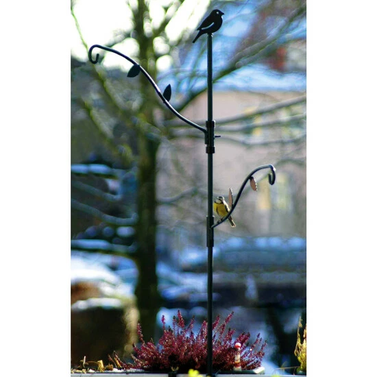 DOBAR Vogelhausständer »Metall-Balkon-Futterständer«, Metall, Grün/dunkelgrün, Zum Aufstellen 6 DOBAR Vogelhausständer »Metall-Balkon-Futterständer«, Metall, Grün/dunkelgrün, Zum Aufstellen – Bild 4