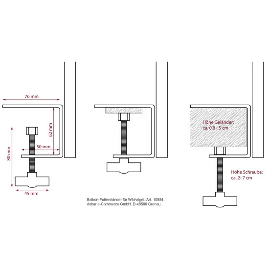 DOBAR Vogelhausständer »Metall-Balkon-Futterständer«, Metall, Grün/dunkelgrün, Zum Aufstellen 7 DOBAR Vogelhausständer »Metall-Balkon-Futterständer«, Metall, Grün/dunkelgrün, Zum Aufstellen – Bild 5