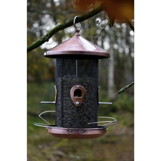 DOBAR Futterspender »mit 4 Anflugplätzen«, Metall, Kupferfarben, Zum Aufhängen 4 DOBAR Futterspender »mit 4 Anflugplätzen«, Metall, Kupferfarben, Zum Aufhängen – Bild 2