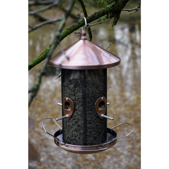 DOBAR Futterspender »mit 4 Anflugplätzen«, Metall, Kupferfarben, Zum Aufhängen 6 DOBAR Futterspender »mit 4 Anflugplätzen«, Metall, Kupferfarben, Zum Aufhängen – Bild 4