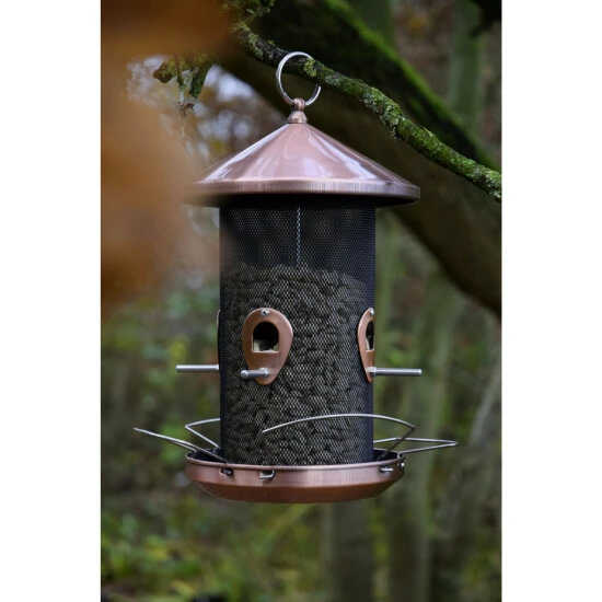 DOBAR Futterspender »mit 4 Anflugplätzen«, Metall, Kupferfarben, Zum Aufhängen 7 DOBAR Futterspender »mit 4 Anflugplätzen«, Metall, Kupferfarben, Zum Aufhängen – Bild 5