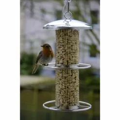 DOBAR Vogelfuttersäule, Metall, Silberfarben, Zum Aufhängen 13 DOBAR Vogelfuttersäule, Metall, Silberfarben, Zum Aufhängen -Günstiges Tierbedarf Geschäft unnamed file 6454