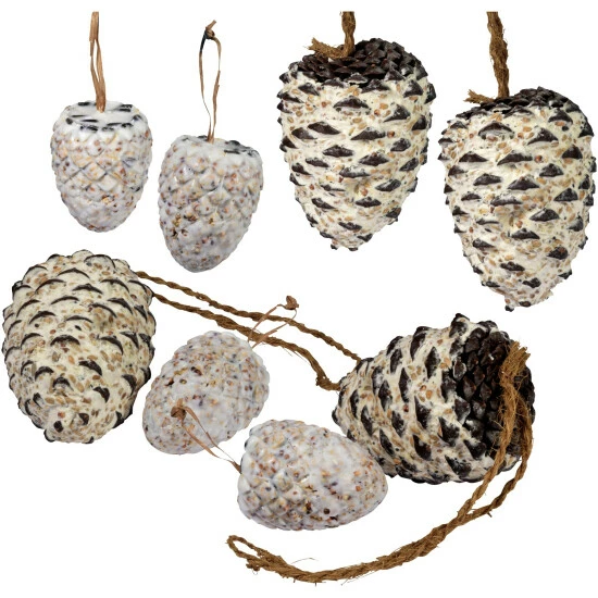 DOBAR Vogelfutter, 4 X Riesenzapfen, 4x Meisenzapfen 3 DOBAR Vogelfutter, 4 X Riesenzapfen, 4x Meisenzapfen