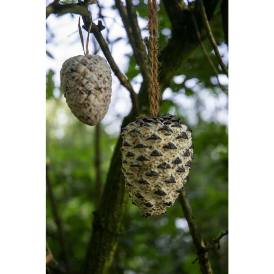 DOBAR Vogelfutter, 4 X Riesenzapfen, 4x Meisenzapfen 6 DOBAR Vogelfutter, 4 X Riesenzapfen, 4x Meisenzapfen – Bild 4