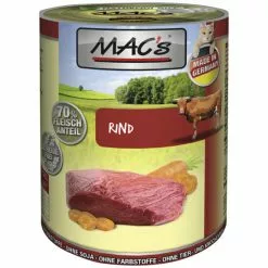 MAC'S Katzen-Nassfutter, Rind, 6 X 400 G