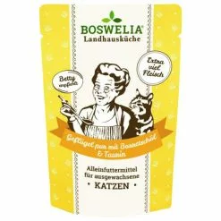 BOSWELIA Katzen-Nassfutter, Geflügel, 12 X 200g