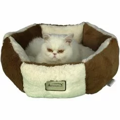 ARMARKAT Katzen-Bett, Braun/weiß