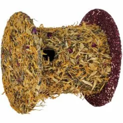 HUGRO Nagersnack »Snackrolle«, 152 G, Hibiskus/Ringelblume/Pastinake/Rosenblätter