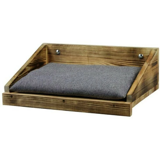 SILVIO DESIGN Katzen-Wandmulde »Karlsson«, Für Katzen, Holz, Braun 3 SILVIO DESIGN Katzen-Wandmulde »Karlsson«, Für Katzen, Holz, Braun