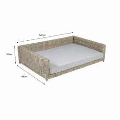 GREEMOTION Haustier-Sofa, Braun/beige/grau, BxHxL: 120 X 30 X 80 Cm -Günstiges Tierbedarf Geschäft unnamed file 6776