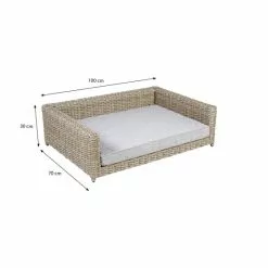 GREEMOTION Haustier-Sofa, Braun/beige/grau, BxHxL: 100 X 30 X 70 Cm -Günstiges Tierbedarf Geschäft unnamed file 6815