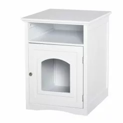 PawHut Katzentoilette, Mitteldichte Faserplatte (MDF), BxHxL: 48 X 64 X 54 Cm